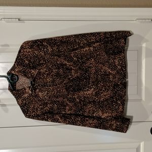 Elements Animal print blouse size M